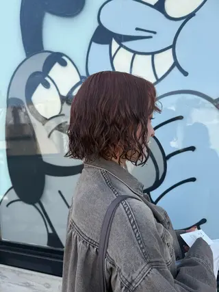 ミディアム デジタルパーマ/ ウェーブパーマ/神野のヘアスタイル