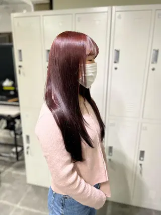 ロング 無料カットモデル ユナのヘアスタイル