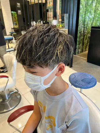 カラー メンズ EARTH勝田台 吉永嵐のヘアスタイル