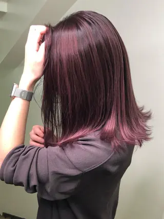 ミディアム eL HAIR SALON なんば店所属・ブリーチカラー特化 /焼田貴明のヘアスタイル