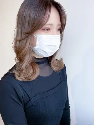 セミロング カラー Meena by urban所属・丹羽 隼人/髪質改善 /韓国ヘア🇰🇷のヘアスタイル