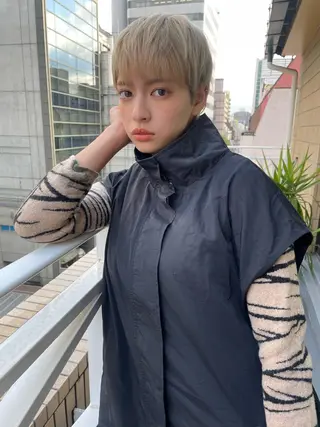 ショート カラー ショート/ボブ/ 心斎橋/宮脇美奈のヘアスタイル