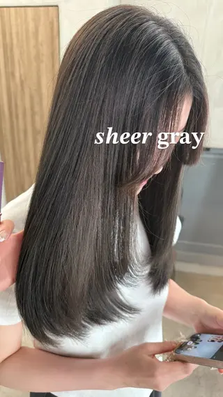 ロング カラー 🫧赤み消しカラー nanami🫧のヘアスタイル