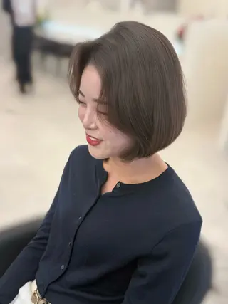 ミディアム 本場韓国ヘア特化 아이비/Aibiのヘアスタイル