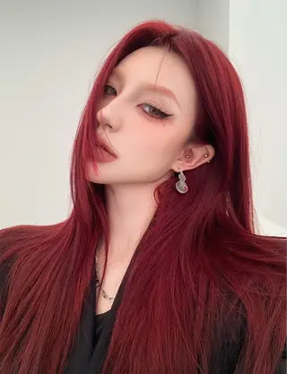 ロング カラー 🇨🇳ワンホンヘア 下田鉄也のヘアスタイル