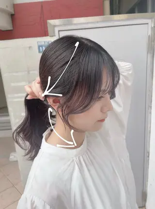 ロング カラー 泉 堅也のヘアスタイル