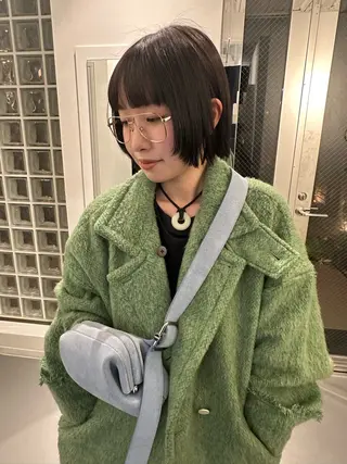 ミディアム ボブ/似合わせカット /ニュアンスカラーのヘアスタイル