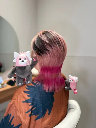 ミディアム カラー オタク特化美容師💟 チバコナツのヘアスタイル