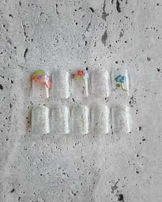 ネイル 手描きアート🎨 tama|竹ノ塚のネイルデザイン