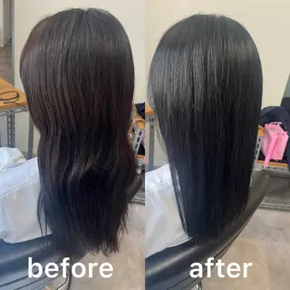 セミロング OFF YUYAのヘアスタイル