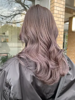 ロング カラー qpula misuzuのヘアスタイル