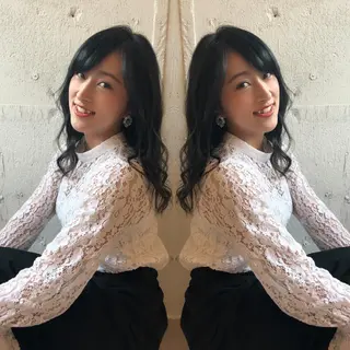 セミロング あらき ちさとのヘアスタイル