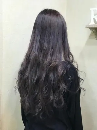 ロング カラー ヘアアレンジ 渋谷宮益坂 omoのヘアスタイル