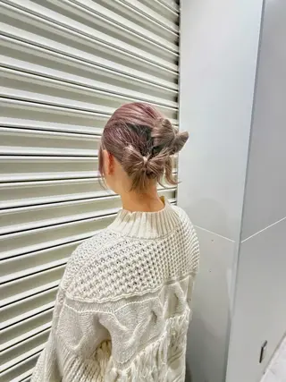 ミディアム ヘアアレンジ モデル募集中🦋 じゅりのヘアスタイル