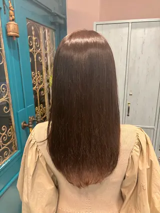 カラー 🌱なゆみ🌱透明感 /ナチュラル/高宮のヘアスタイル