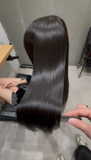 セミロング 髪質改善ヘアケア 艶髪特化/上田のヘアスタイル