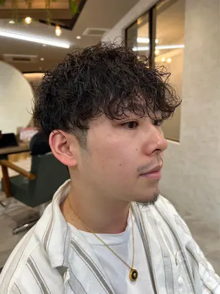 パーマ メンズ オノザワ シュウジのヘアスタイル