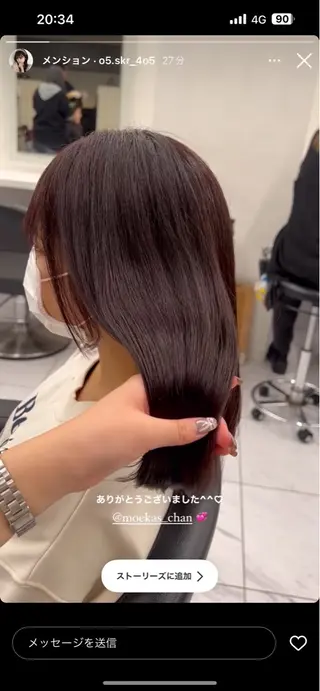 カラー 透明感ベージュ🤎 ナチュラルレイヤーのヘアスタイル