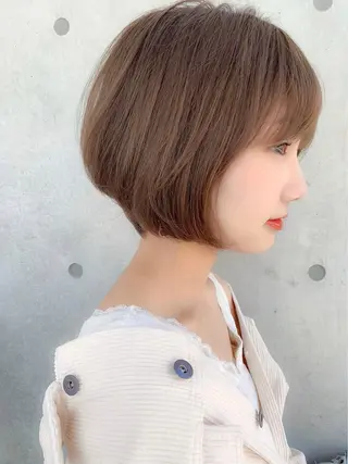 ショート カラー 💕コテ巻き風パーマ 💕KEIYA 💕のヘアスタイル