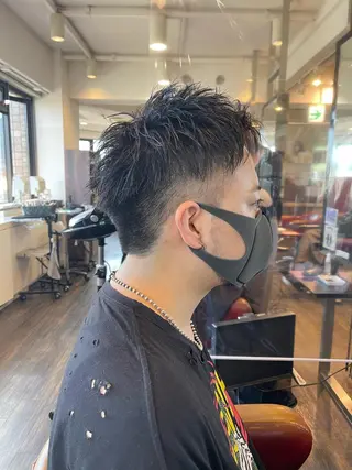 ショート カラー パーマ メンズ メンズスタイル /メンズパーマ/須藤のヘアスタイル