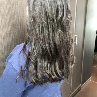 セミロング カラー ヘアアレンジ マツエク・マツパ Noah's　Ark所属・透明感カラー🫧ヘア セット🫧松本菜月の眉毛・アイブロウイメージ