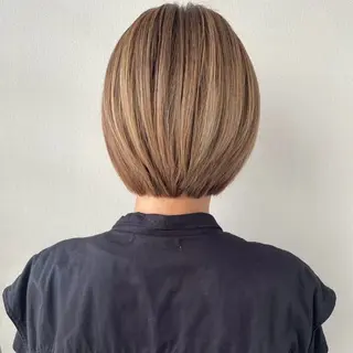ショート ボブ/ショートボブ/ 岡山駅/別曽遥也のヘアスタイル