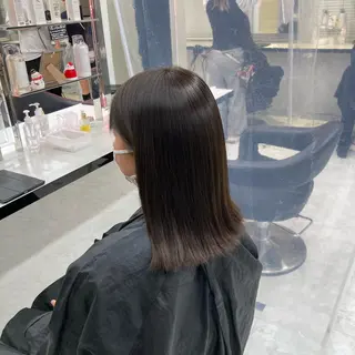 ロング EMIL/上野駅近 /ブリーチ縮毛矯正のヘアスタイル