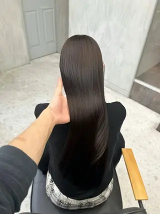 ロング 新宿📍韓国ヘア 🇰🇷透明感カラーのヘアスタイル
