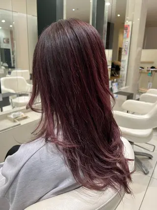 ロング ☃️顔周りレイヤー グレージュSHUTOのヘアスタイル