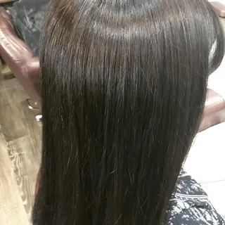 セミロング カラー パーマ 金崎 新吾のヘアスタイル