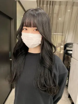 ロング 京都レイヤーカット/ 縮毛矯正/羽柴りくのヘアスタイル