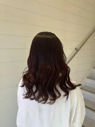 ミディアム 🪺SAKURA/ ハイトーンカラー🩶のヘアスタイル