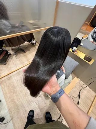 セミロング 💫髪質改善縮毛矯正 💫KITAのヘアスタイル