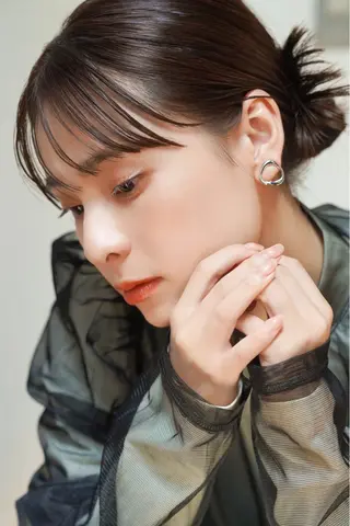 ミディアム 美髪改善ストレート/ 植村友哉のヘアスタイル