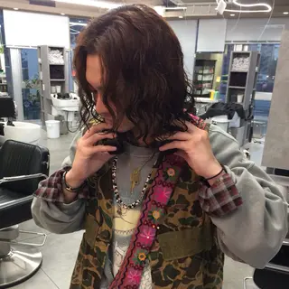 パーマ メンズ 杏 華のヘアスタイル