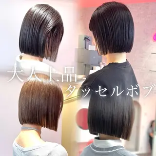 ショート カラー 莉乃/縮毛矯正/髪質 改善/艶カラーのヘアスタイル