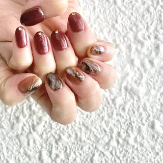 ネイル クレアトゥール華 都賀店所属・三橋 結菜のネイルデザイン