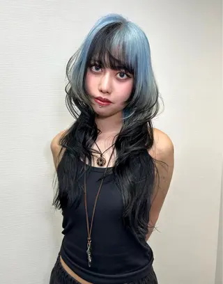 セミロング カラー 鈴木 華奈のヘアスタイル