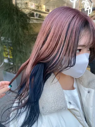 ロング カラー カンナ【Y2Kネイル /コーンロウ】のネイルデザイン