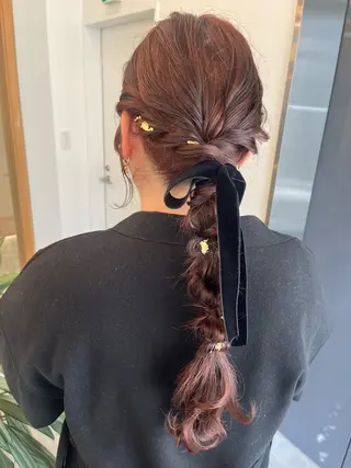 ロング marino/ カラー/顔周りカットのヘアスタイル