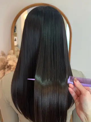 ロング サコ ミのヘアスタイル