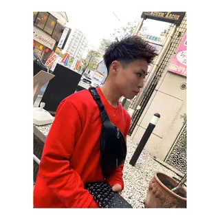 ショート パーマ メンズ ange☞ soutaのヘアスタイル