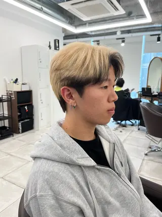 ショート カラー メンズ 🏆メンズヘア特化 🥇代表りんぺーのヘアスタイル