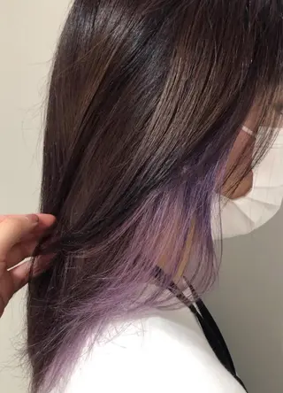 ミディアム カラー 唐澤 千尋のヘアスタイル