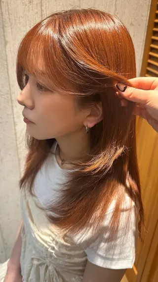 カラー 松本 羅華のヘアスタイル
