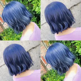 ショート カラー ヘアアレンジ メンズ キッズ 💟Chloe原宿店 🩶ハイトーンのヘアスタイル