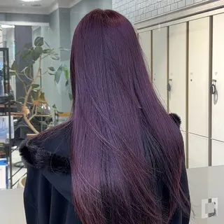 カラー ブリーチなしダブル カラー/暖色/麻咲のヘアスタイル