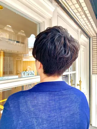 ショート パーマ ナカジマ ハルカのヘアスタイル