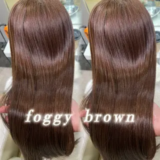 ロング カラー Euphoria新宿店所属・新宿/透明感カラー 縮毛矯正/SHOKIのヘアスタイル