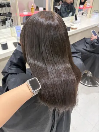 セミロング カラー 💟RINNA 艶カラー💟のヘアスタイル